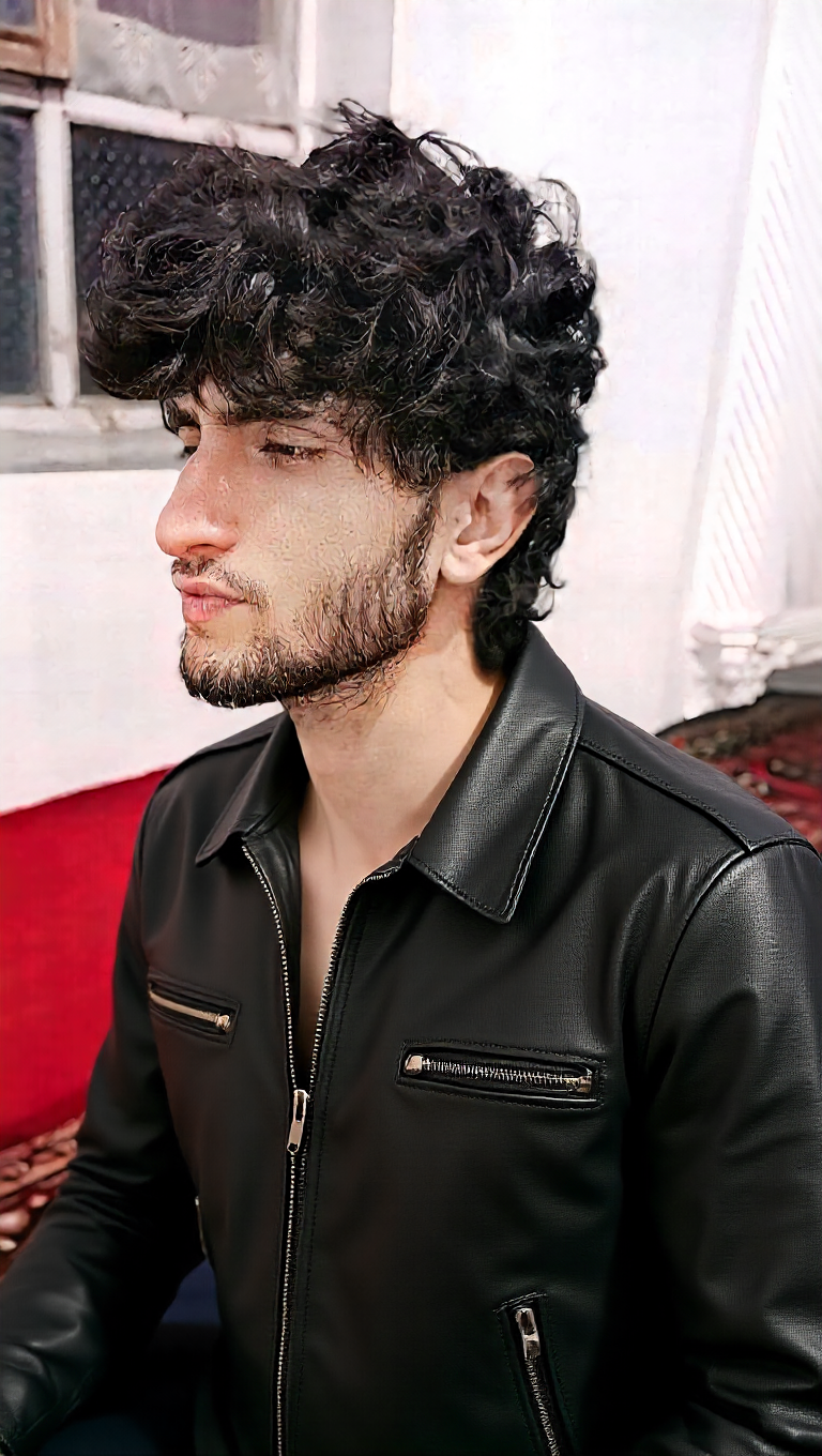 Edit Image From Text - Give me a leather jacket