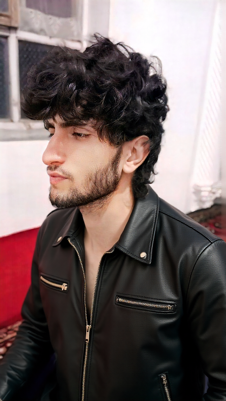 Edit Image From Text - Give me a leather jacket