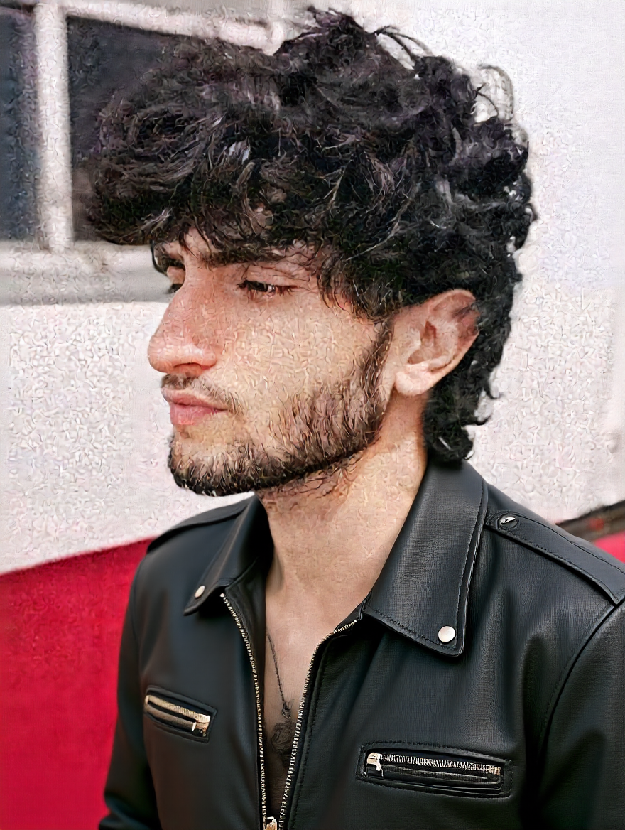 Edit Image From Text - Give me a leather jacket