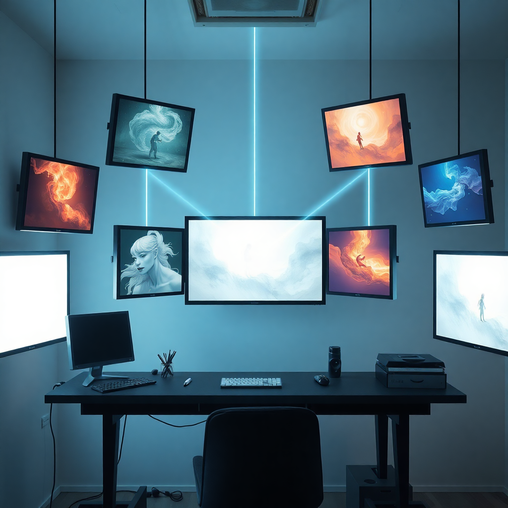 Snow lion with long teeth, Photography