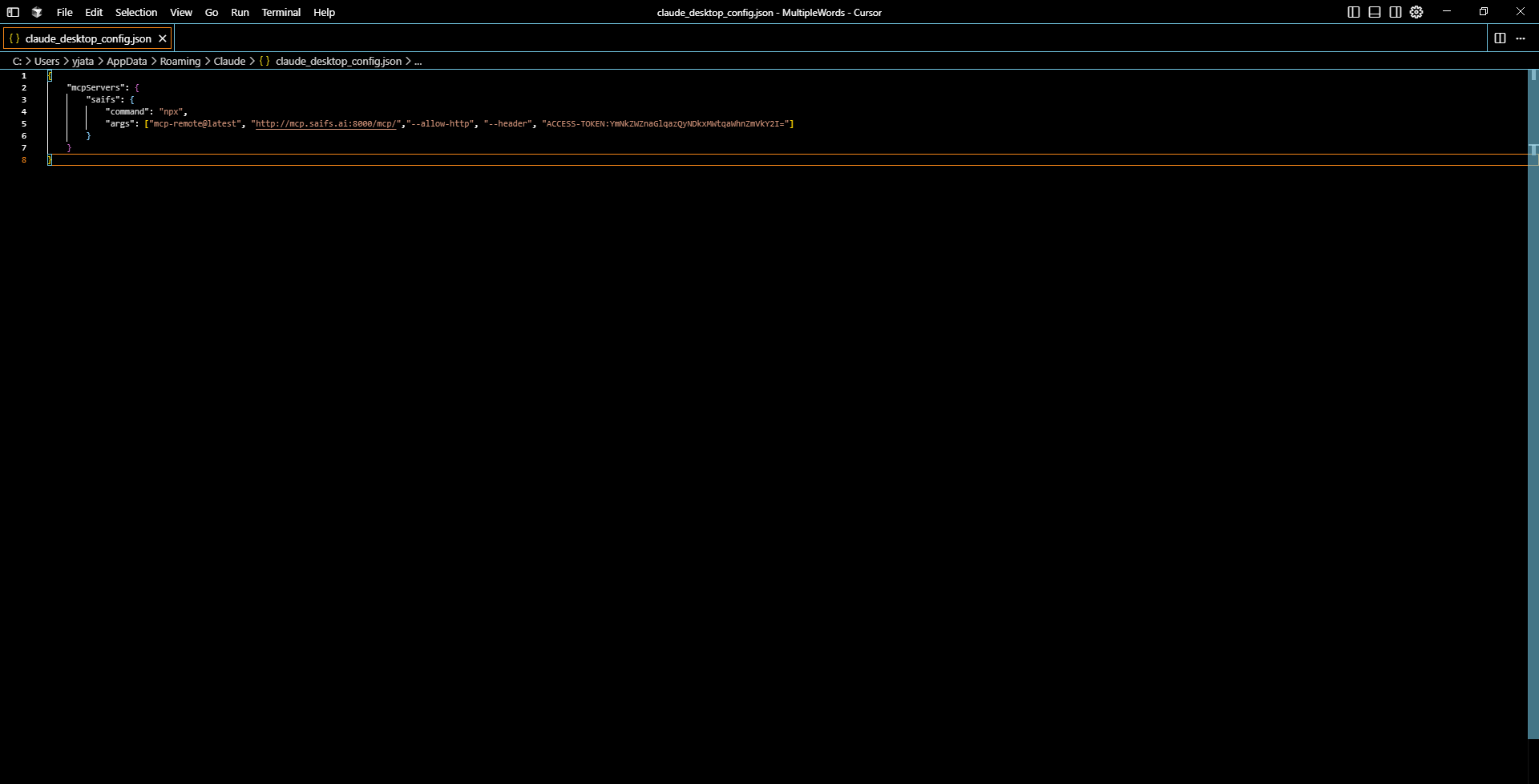 MCP Configuration Setup