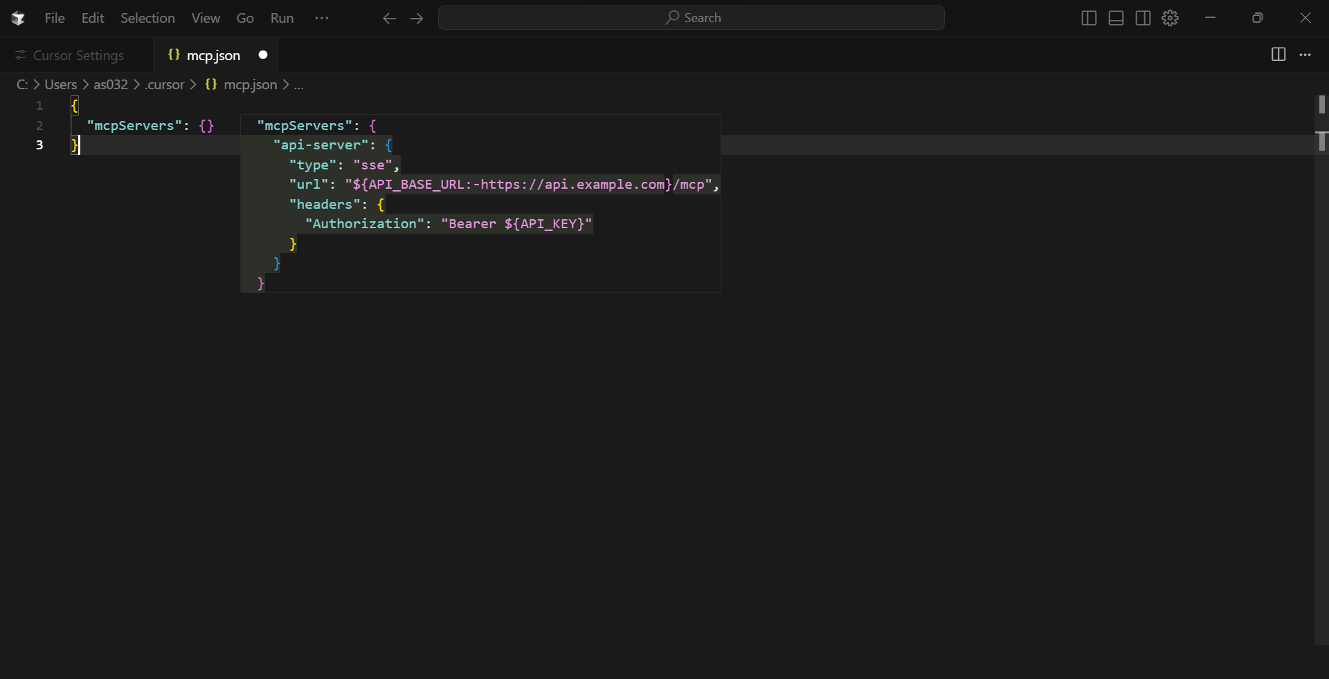 MCP Configuration File