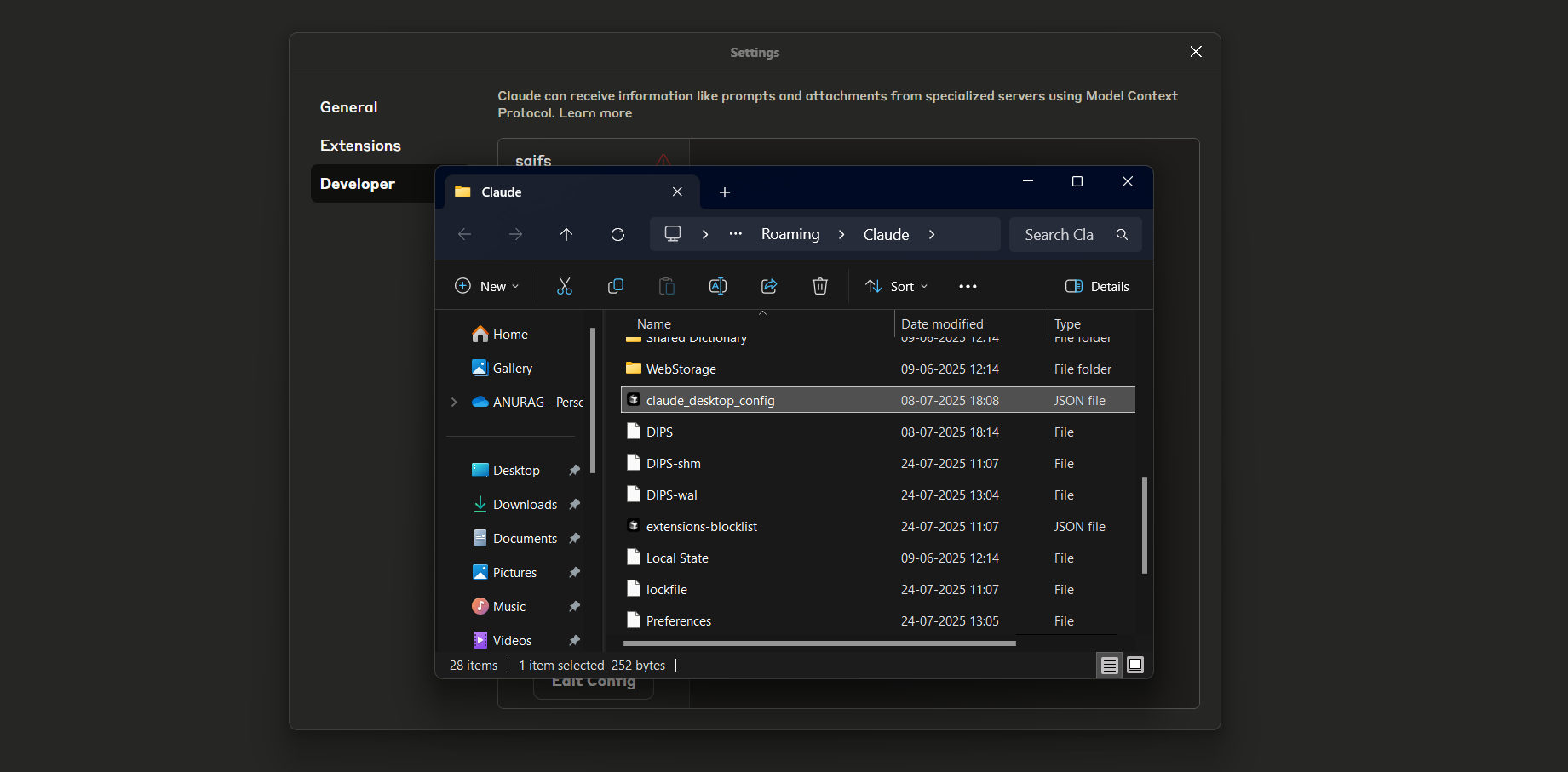 Config File Location